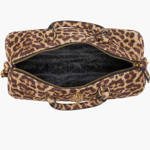 Kurt Geiger Brown Leopard Barrel Bag - Picture 5 of 6